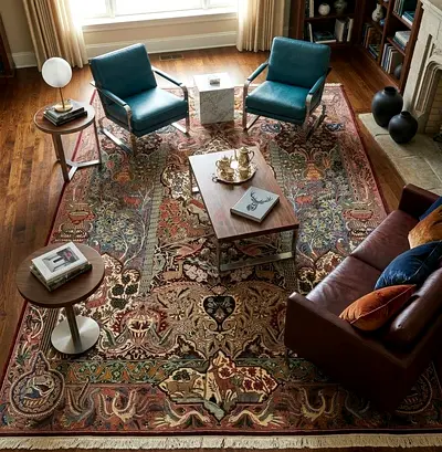 Perisan/Iranian garden of paradise handmade carpet size 3.00 by 4.00 twins available