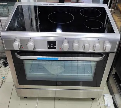 Hoover Stainless Steel Electric Ceramic Hob Cooker with Oven - Good Working Condition