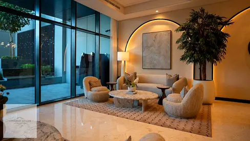 Waterfront 2BR Apartment | Palace Residences North | City & Creek Views