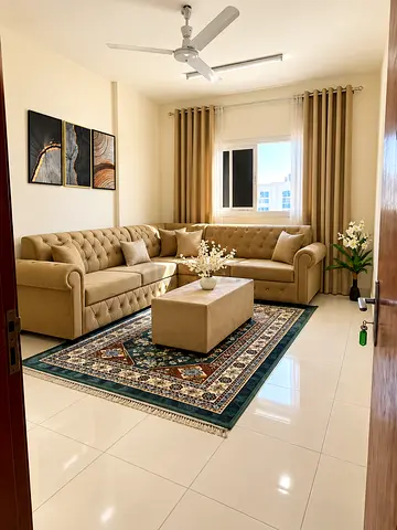 Sharjah – No Commission, 1 Bedroom & Living Room