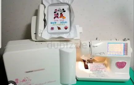 Brother computer big touch lcd screen personal embroidery system and sewing machine