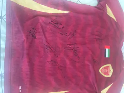 Autographed Replica Al Wahda Fc Shirt (By 8 players including both facundo’s, guga, jadsom…)
