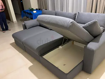 IKEA Eskilstuna L shape Sofa Bed Dark grey
