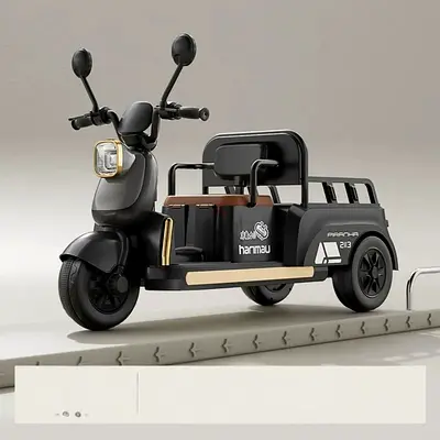 Kids Electric Tri-Wheel Scooter With Rear Toy Carrier Age 2-5 Years