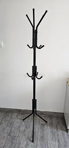 Tall Hanger Floor Stand - Holds 12 Hangers, Black