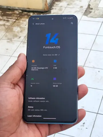 Vivo x60 back glass crack 128gb 8gbram 5G