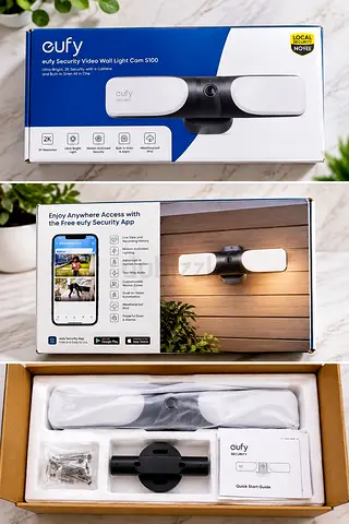 eufy Security Video Wall Light Cam S100