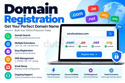 Domain Registration & Management | .com, .ae, .net, .org | DNS Support