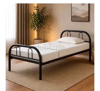 Single bed 190x90 iton bed frame with mattress