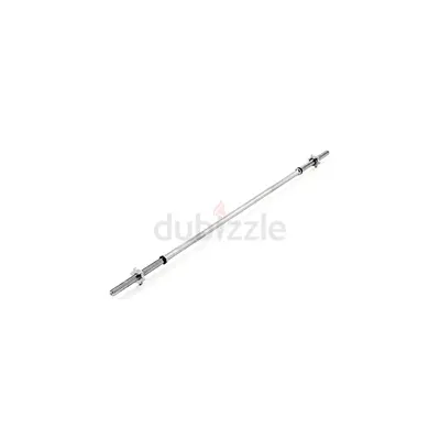 YORK Spinlock Bar with Collars 182cm / 6ft-Inch Standard Weight Bar-125kg Capacity - Brand new
