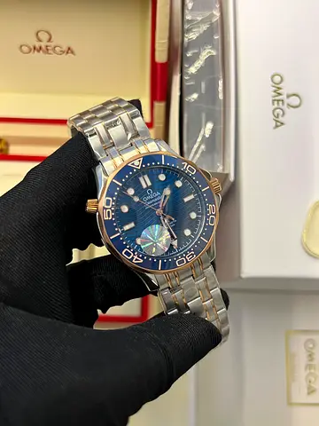 Omega Seamaster Diver 300M Two-Tone Blue Dial Automatic (With Box)