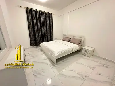 Luxury apartment (second occupancy), featuring a bedroom and living room with an open view. Located in Ajman, Al Rashidiya 3.