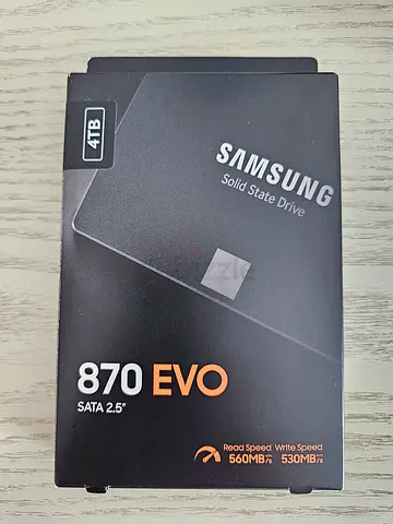 Samsung 870 Evo 4TB 2.5" SATA SSD High-speed Storage
