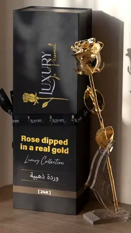 24K Real Gold Dipped Rose - Luxury Gift with Box