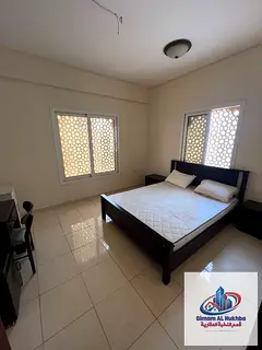 Best price 1BR near Corniche Al Majarra, central AC/gas, free maintenance, prime location, easy acce