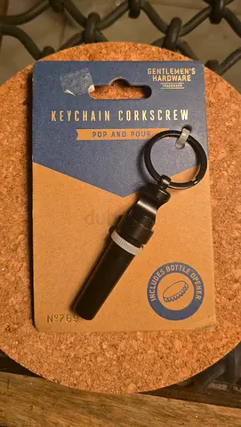 Gentlemen's Hardware Keychain Corkscrew & Bottle Opener
