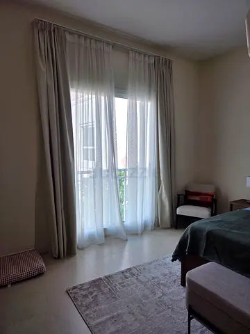 Curtains sets - Blackout & Sheer curtains + curtain racks
