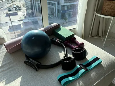 set of Pilates home workouts