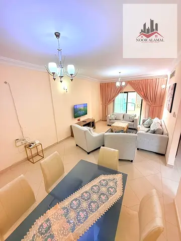الشارقه التعاون شقه غرفه وصاله ومطبخ وحمامين وبلكونه