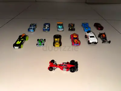 Collection of 13 Small Toy Cars / Diecast Racers Hot Wheels