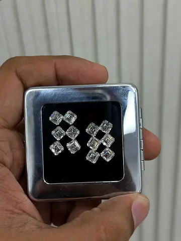 Natural Square emerald 1ct H-VVS/VS HRD
