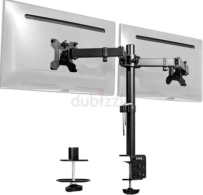 VIVO Dual Monitor Desk Mount, Adjustable Stand