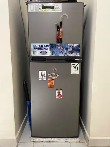 Silver Top-Freezer Refrigerator - Good Working Condition