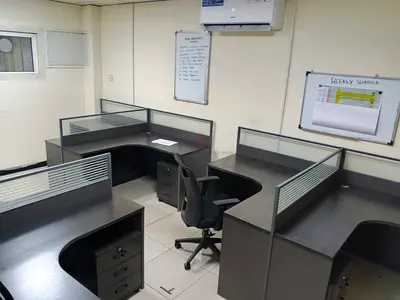 2 Person Office Workstations and Lockable Drawers
