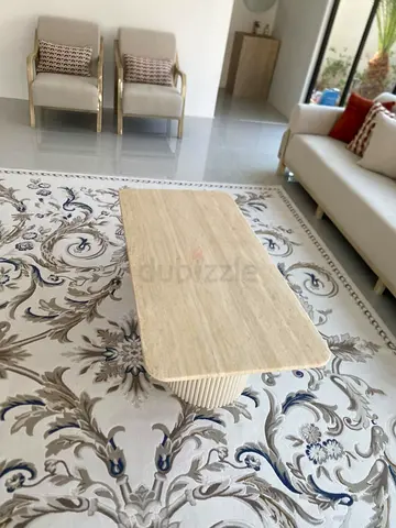 Coffee table brand new top marble downside metal
