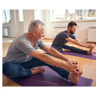 Yoga class at home
