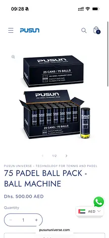 PACK 75 Pádel Balls