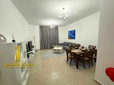 Luxury apartment (second occupancy), featuring a one-bedroom and living room layout with an open view. at Al Diwan Tower, Ajman Corniche.