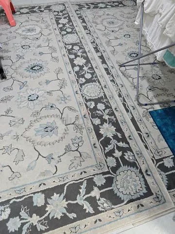 Light beige and grey floral area rug Qty = 2 Nos., Carpet 300cm x 240cm. Qty 1 no 300 cm X 200 cm