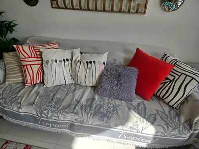 A set of 7 decorative cushions all for 100AED only