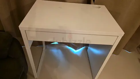 IKEA white compact desk with drawer
