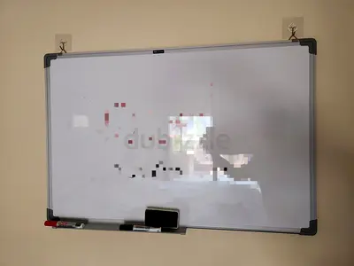 Large Wall-Mounted Whiteboard with Marker Tray - Good Condition