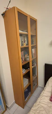 IKEA SET OF 4 BOOK SHELVES GLASS DOORS