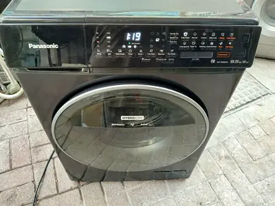 Panasonic 9.5kg Front Load Hybrid 6kg Dry Washer Dryer - Black