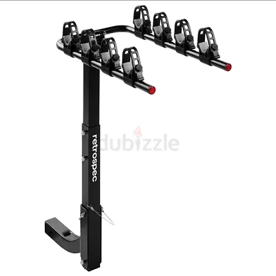 Retrospec 4-Bike Hitch Mount Rack — Foldable, Easy Strap Holders