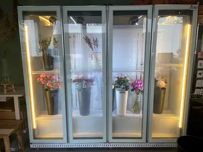 Refrigerator Floral cooler.