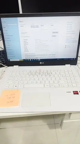 LG 15.6" White Laptop - Good Working Condition