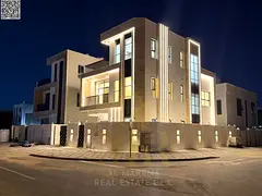 Al Bahia – Ajman | 3-Story Corner Villa | Super Deluxe Finishing | Private Pool + 5 Master Bedroom