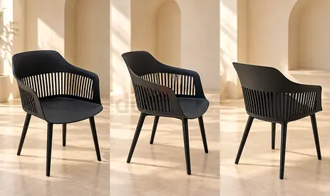 Modern Black Outdoor Chair – Garden & Patio Chair