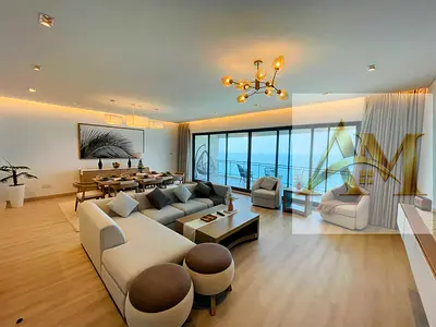 Luxurious Beachfront 3BR + Maids Room || Private Beach || Chiller Free || 2 Car Parkings || All Amenities Free
