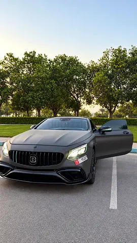 Original Upgraded Matte Smoky Black Brabus S63 AMG with Tiffany Blue Interior