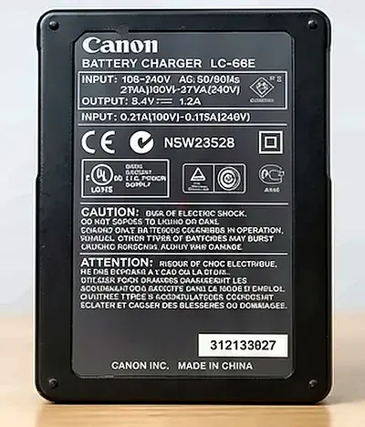 Canon LC-E6E Charger + Panasonic BQ-CC55 Smart Fast Charger & AA Batteries