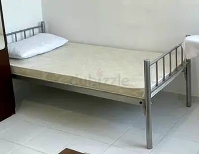 Single Metal Bed Frame with Mattress - Good Condition