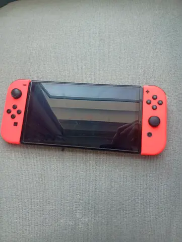 Nintendo Switch OLED no box only switch with working joycons and animal crossing