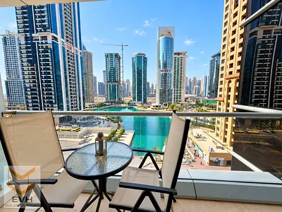 شقة مفروشة بغرفة نوم واحدة | إطلالات على المارينا والمدينة | Goldcrest Views 2