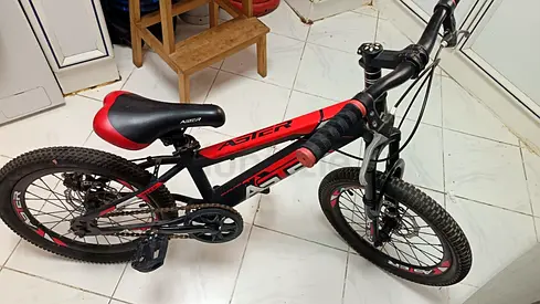 Red & Black Asger kids mountain bike - good condition